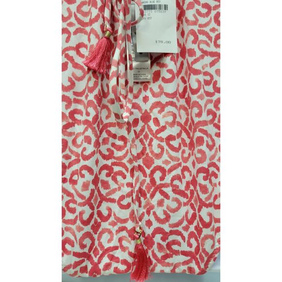 TOMMY BAHAMA Scrolls Reversible Lace Back One-piece In Pink Size 12 - Picture 11 of 14